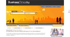 Desktop Screenshot of businesstime.mu